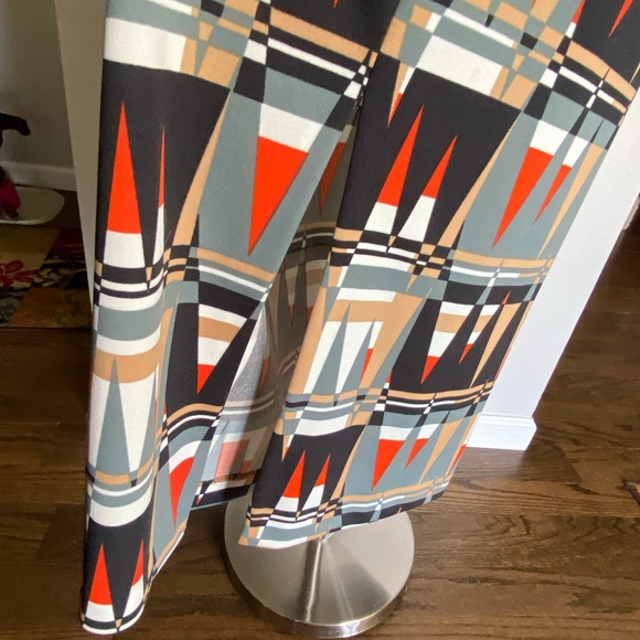 Vintage Polyester Black and Print Dress - Picture 6 of 13